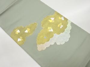 金彩雲に幾何学模様袋帯